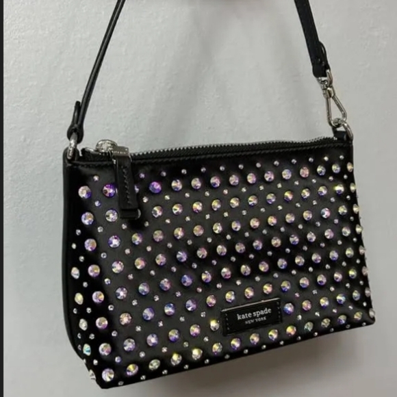 kate spade Handbags - Lulu Crystal Embellished East West Pochette
